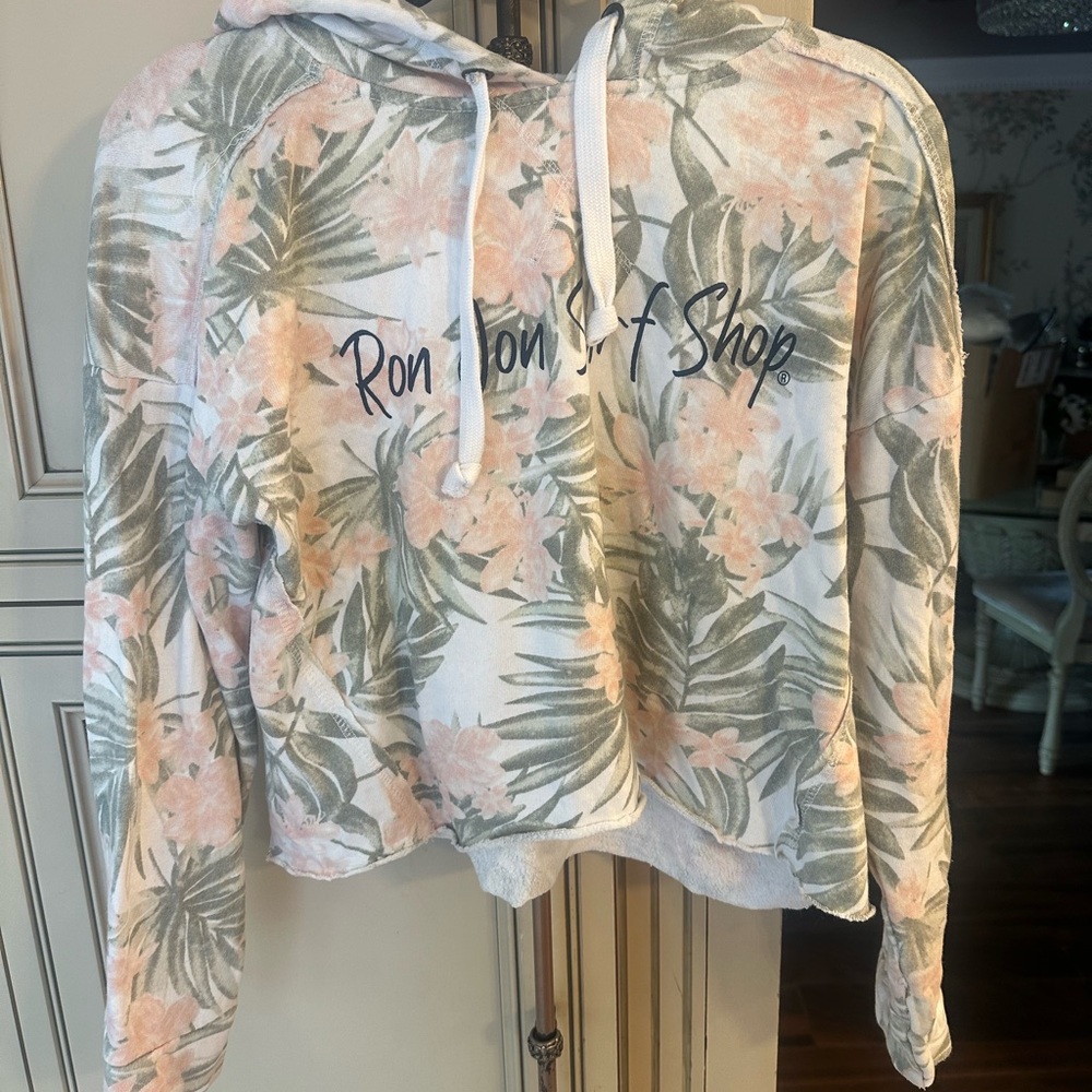 Ron Jon Women's Floral Hoodie - Pink and Green (91)
